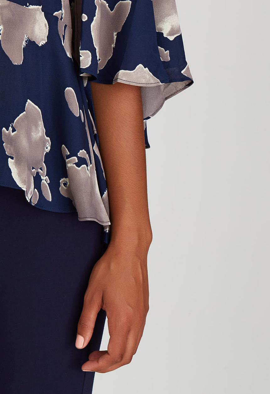 Suzanne Betro - Esmeralda Blouse Navy