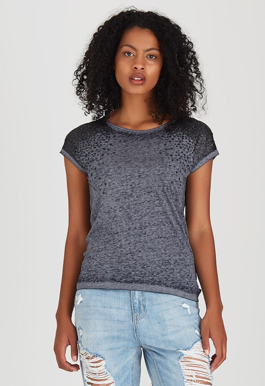 ONLY - Eagle Sequins Detail Tee Navy