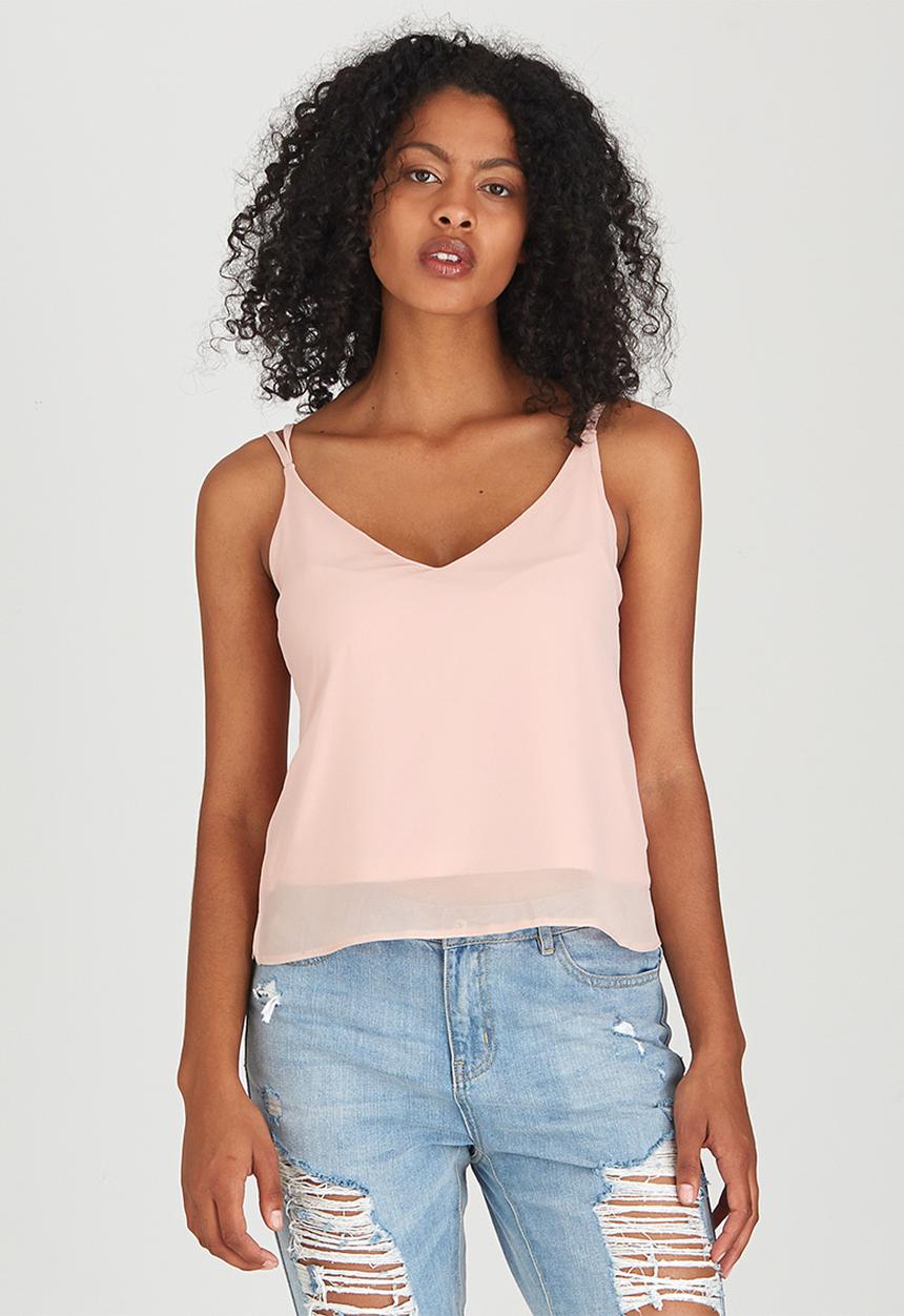 c(inch) - Cami with Strap Detail Pale Pink