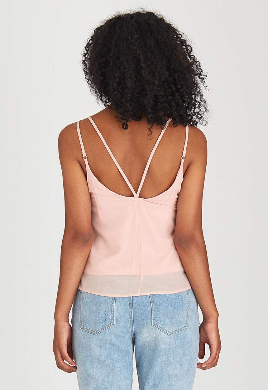 c(inch) - Cami with Strap Detail Pale Pink