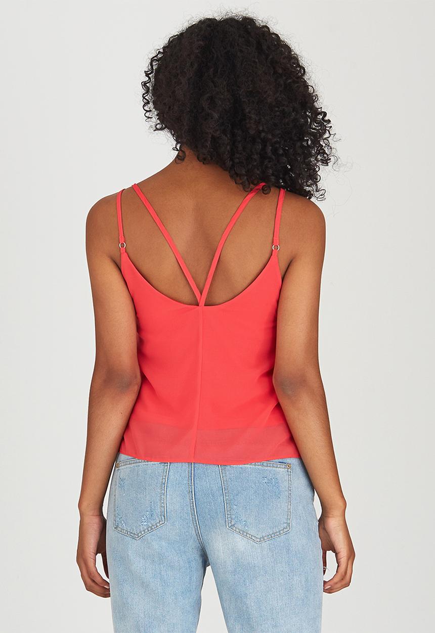 c(inch) - Cami with Strap Detail Coral