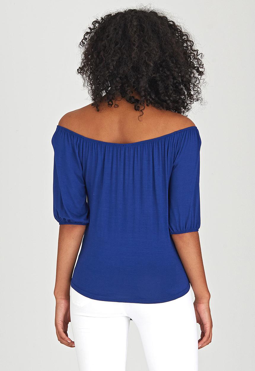 c(inch) - Tie Front Top Navy