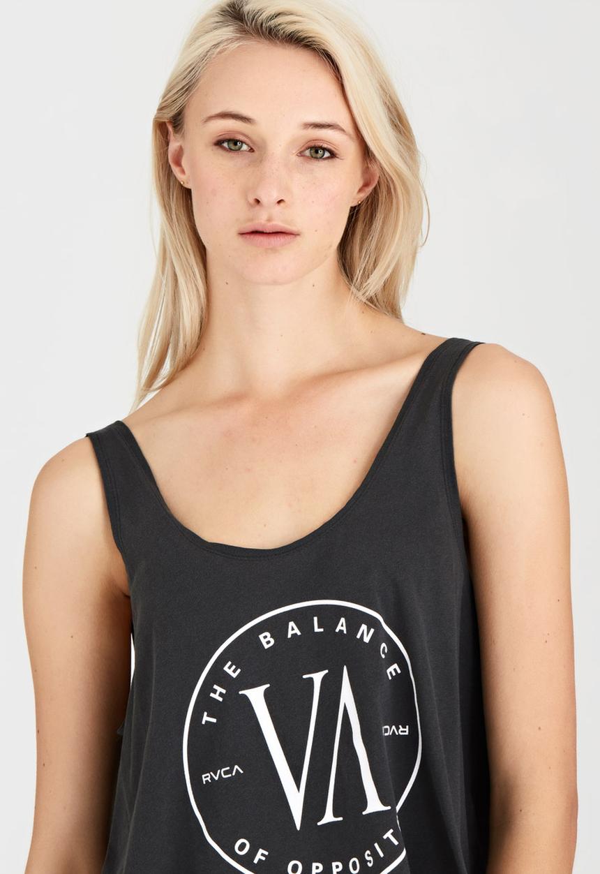 RVCA - VA Circle Tank Black