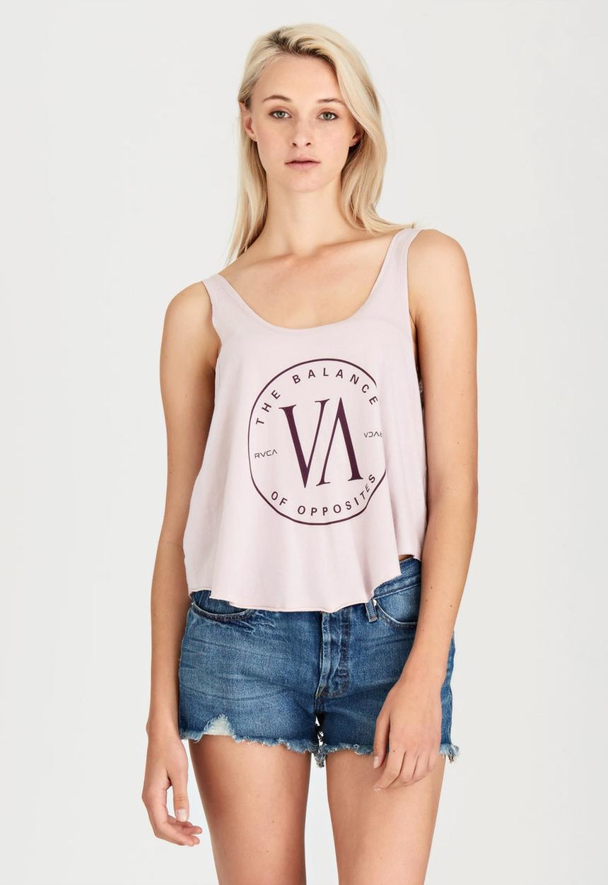 RVCA - VA Circle Tank Pale Purple
