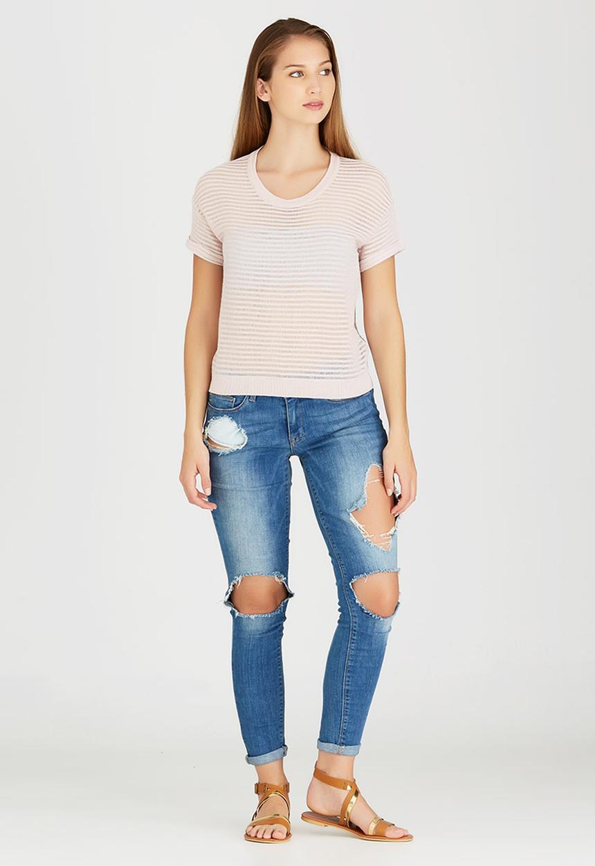 RVCA - Teaser Tee Pale Pink