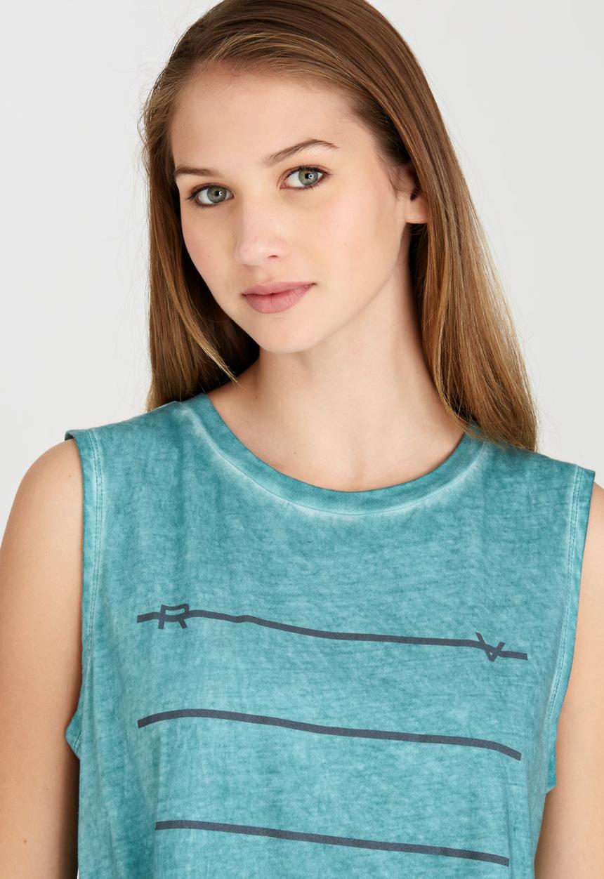 RVCA - Strike Through Tank Light Green