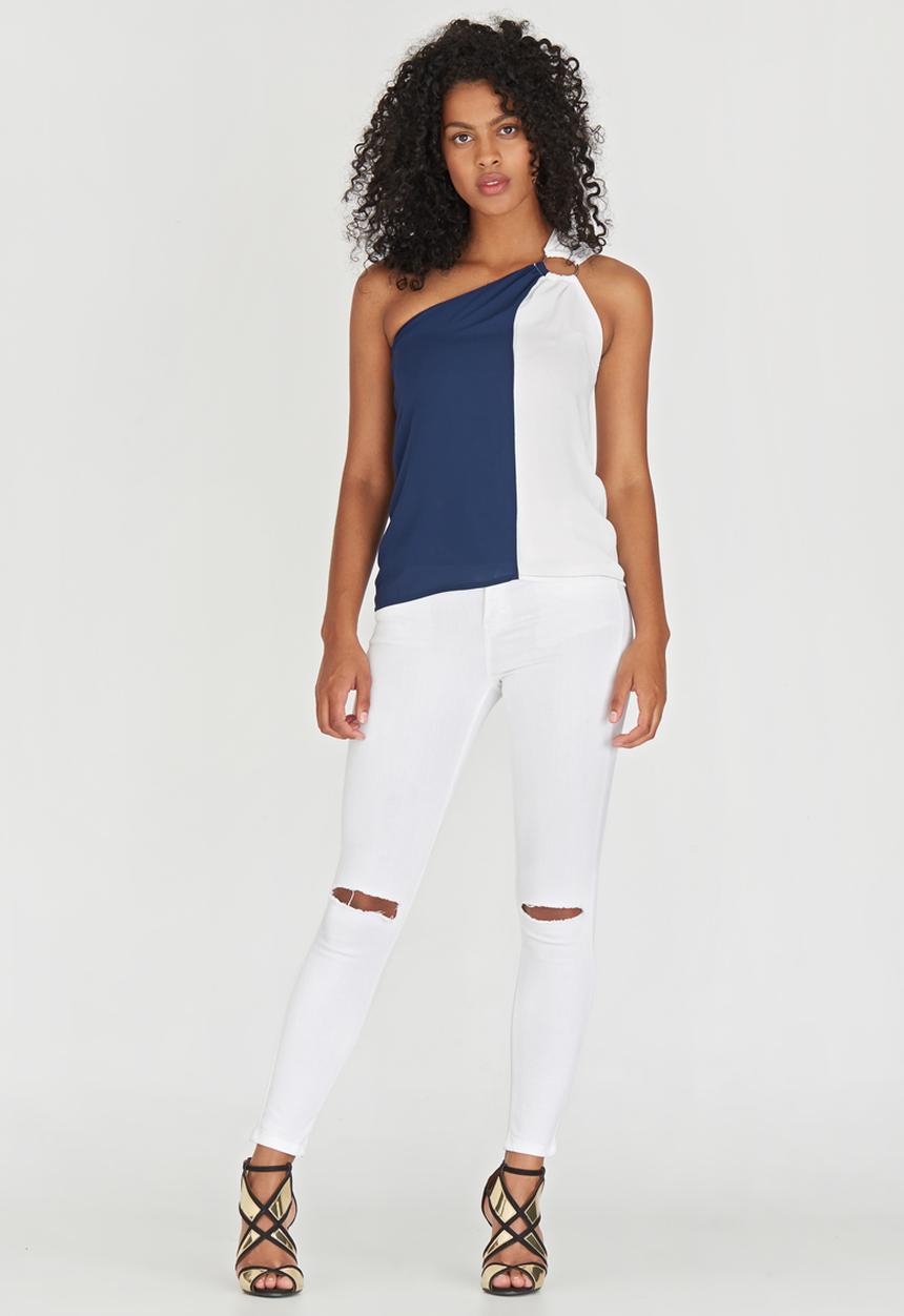 STYLE REPUBLIC - Colourblock Top Navy