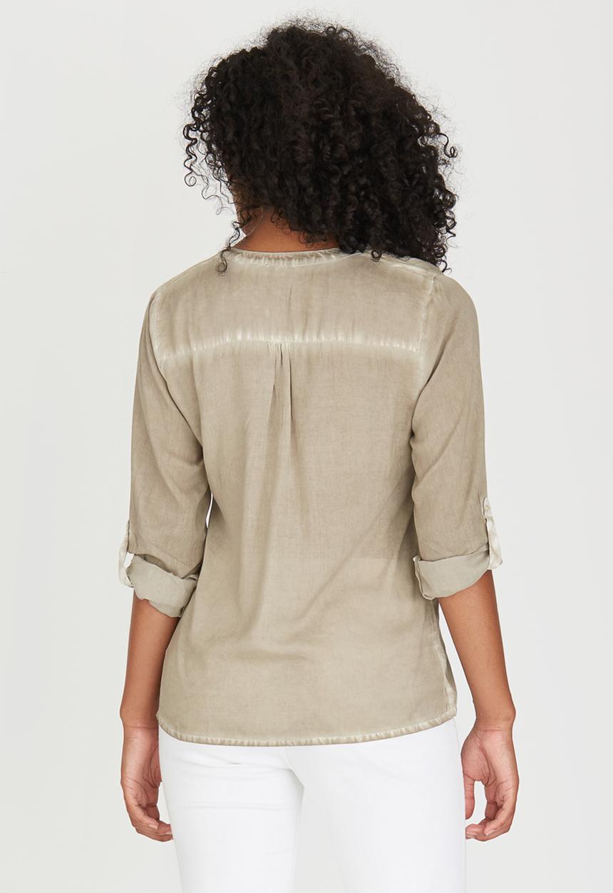 G Couture - Top with Lurex Rhinestone Detail Stone