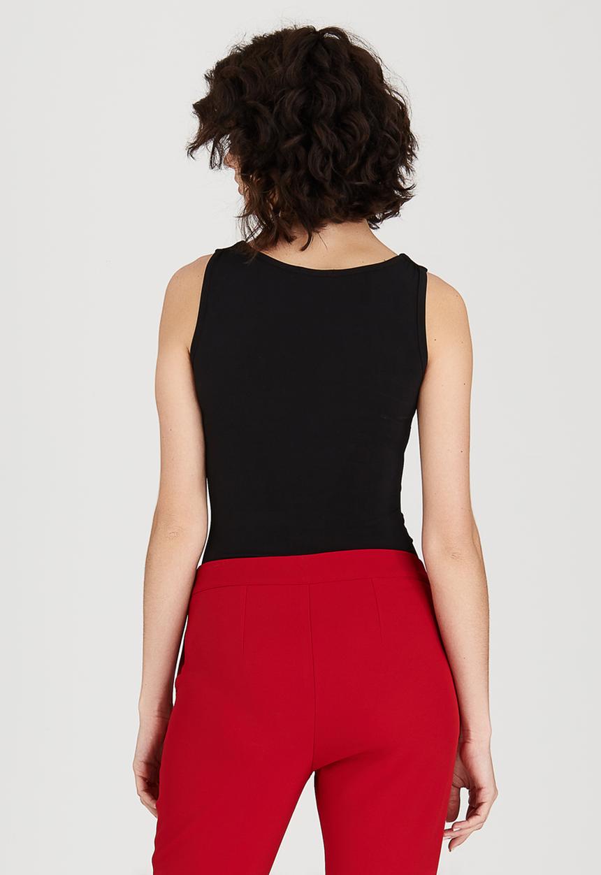 STYLE REPUBLIC - Square Neck Bodysuit Black