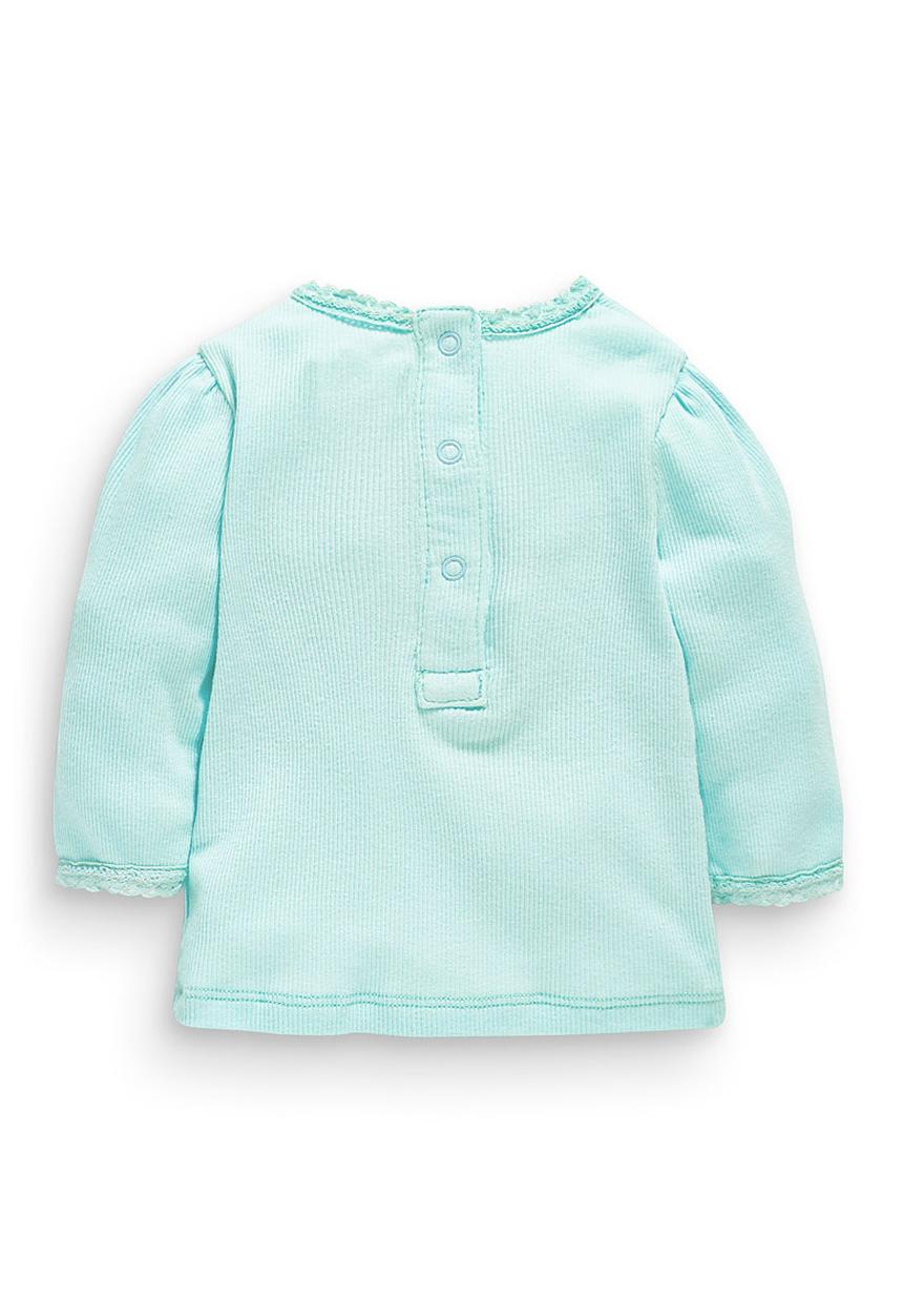 Next - Ribbed T-shirt Turquoise