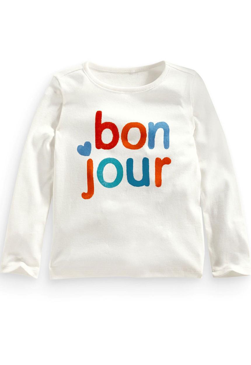 Next - Bonjour T-shirt Ecru