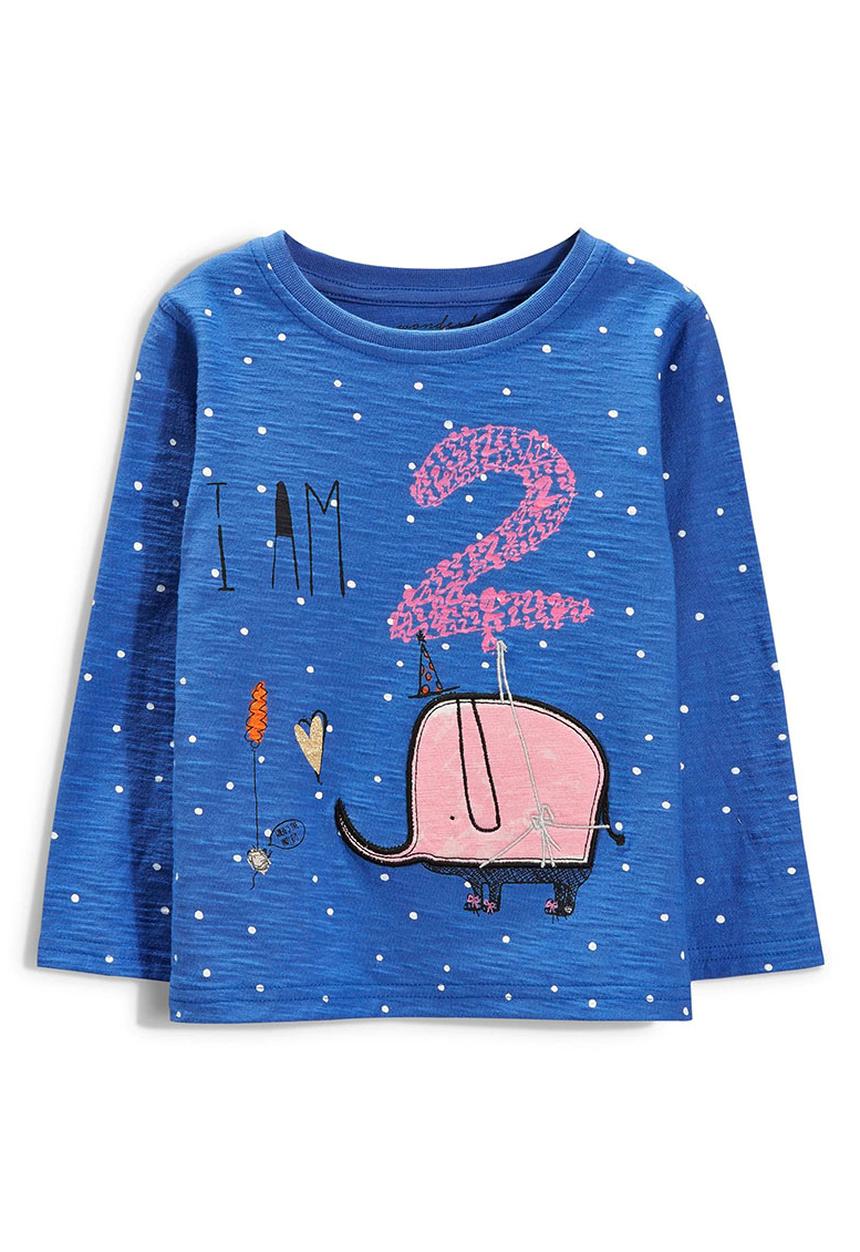 Next - I Am Two T-shirt Mid Blue