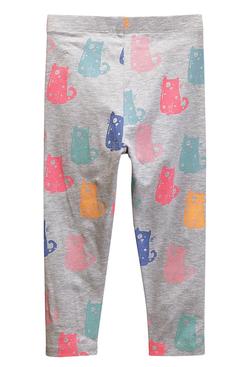 Next - Cat Printed Leggings Mid Grey