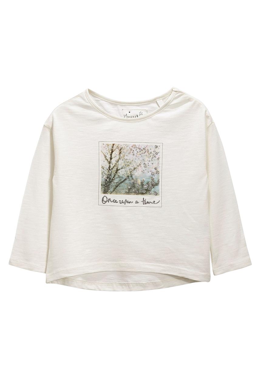 Next - Ecru Winter Scene T-Shirt Milk