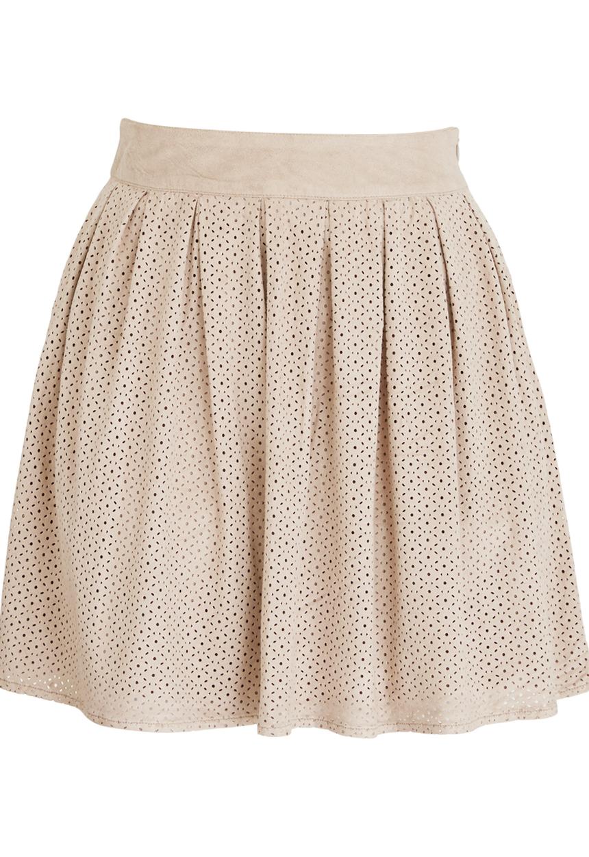 ONLY - Astrid Suede-look Skirt Nude