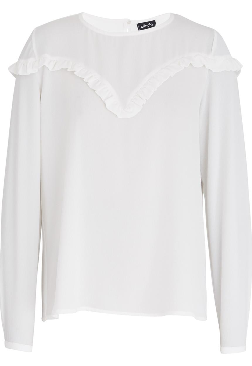 c(inch) - Frill Detail Blouse Cream