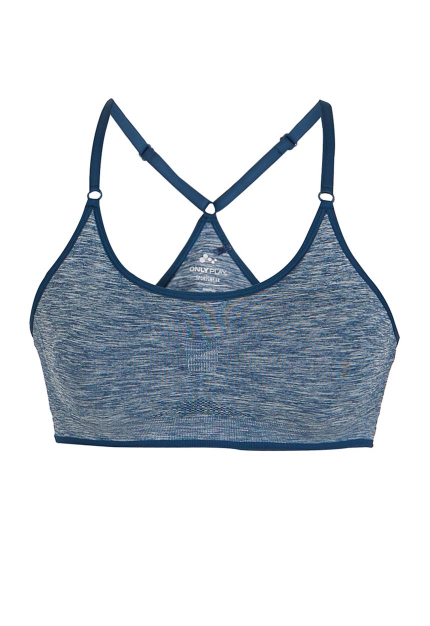 ONLY Play - Lucile Thin Strap Seamless Sports Bra Navy
