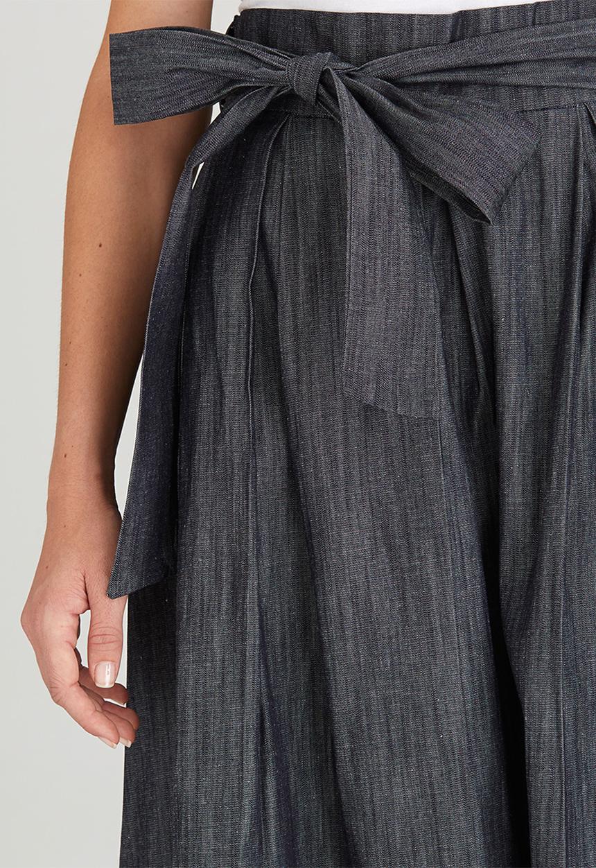 Pengelly - Denim Maxi Skirt Black