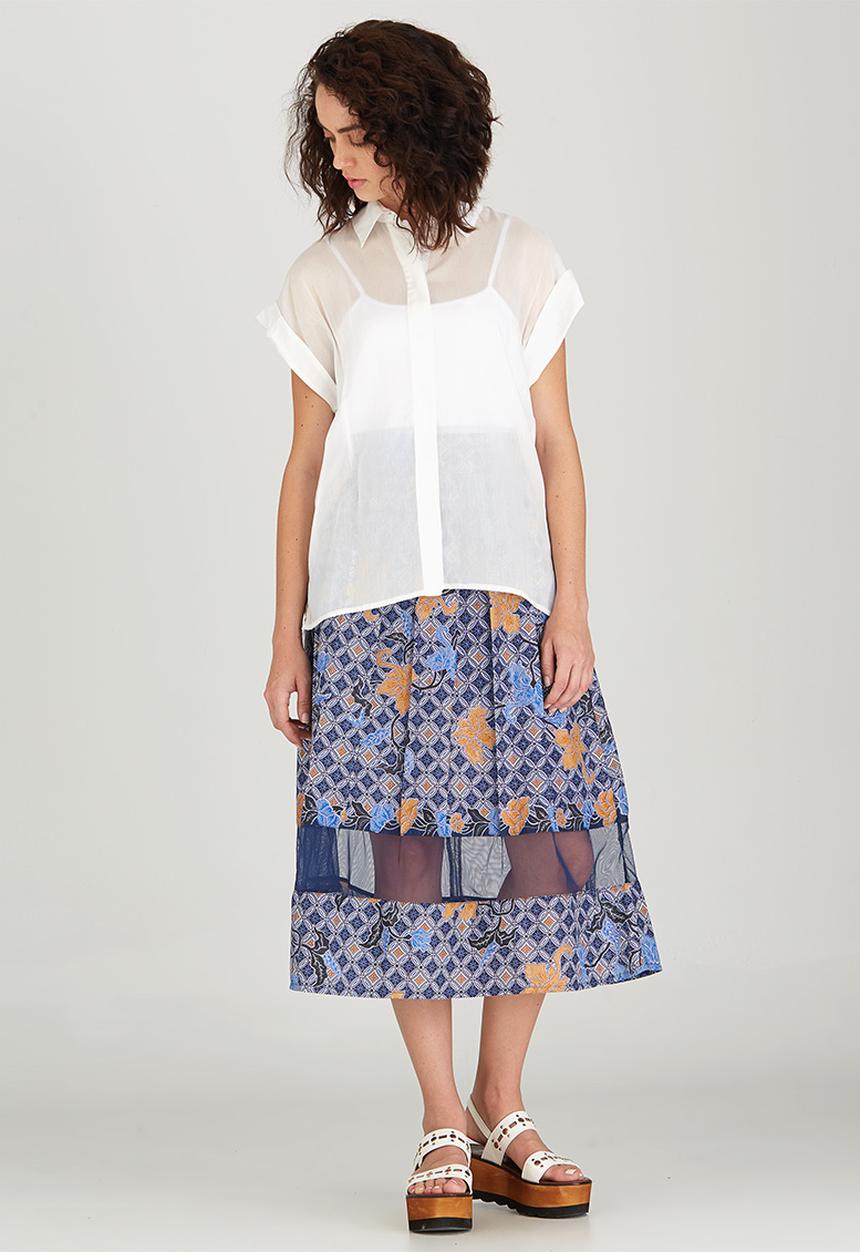 Pengelly - Button-through Shirt White