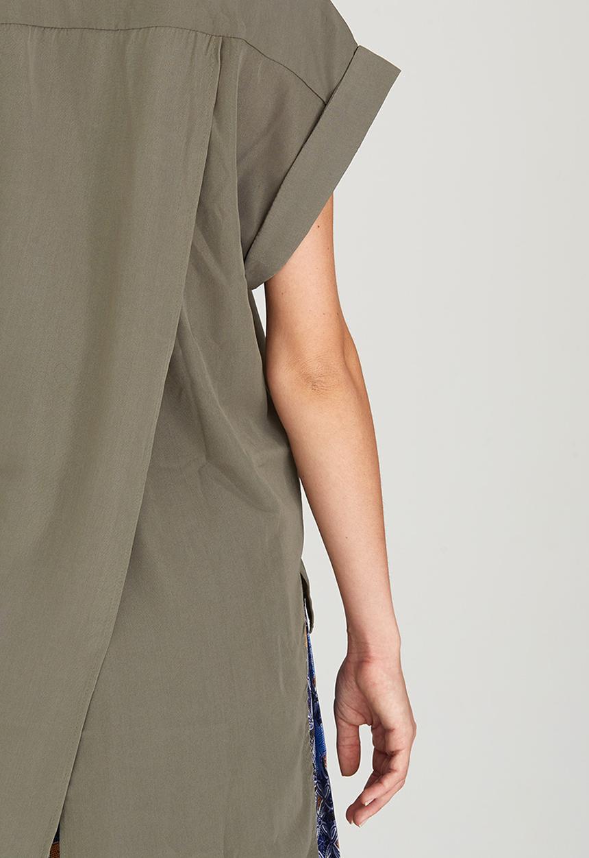 Pengelly - Button-through Shirt Khaki Green