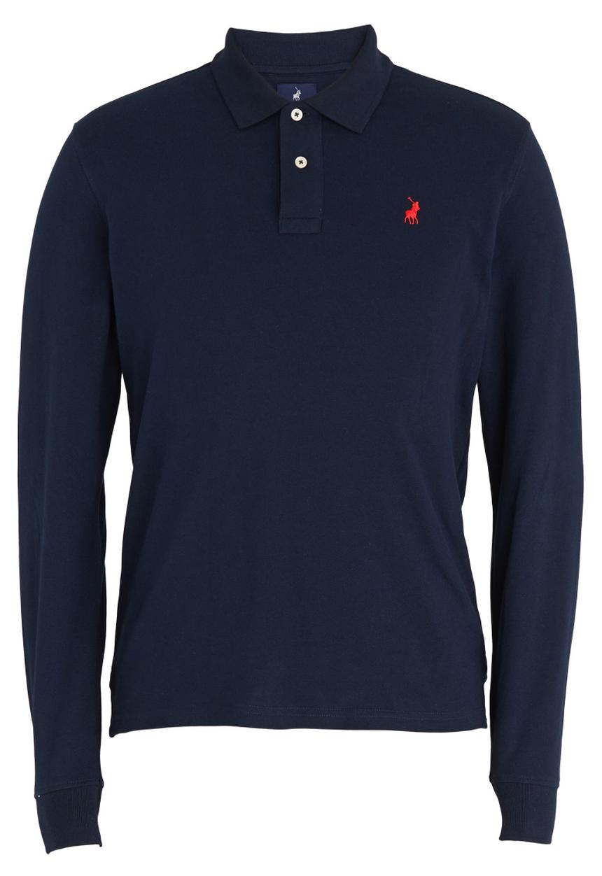 POLO - Pique Long Sleeve Golfer Navy