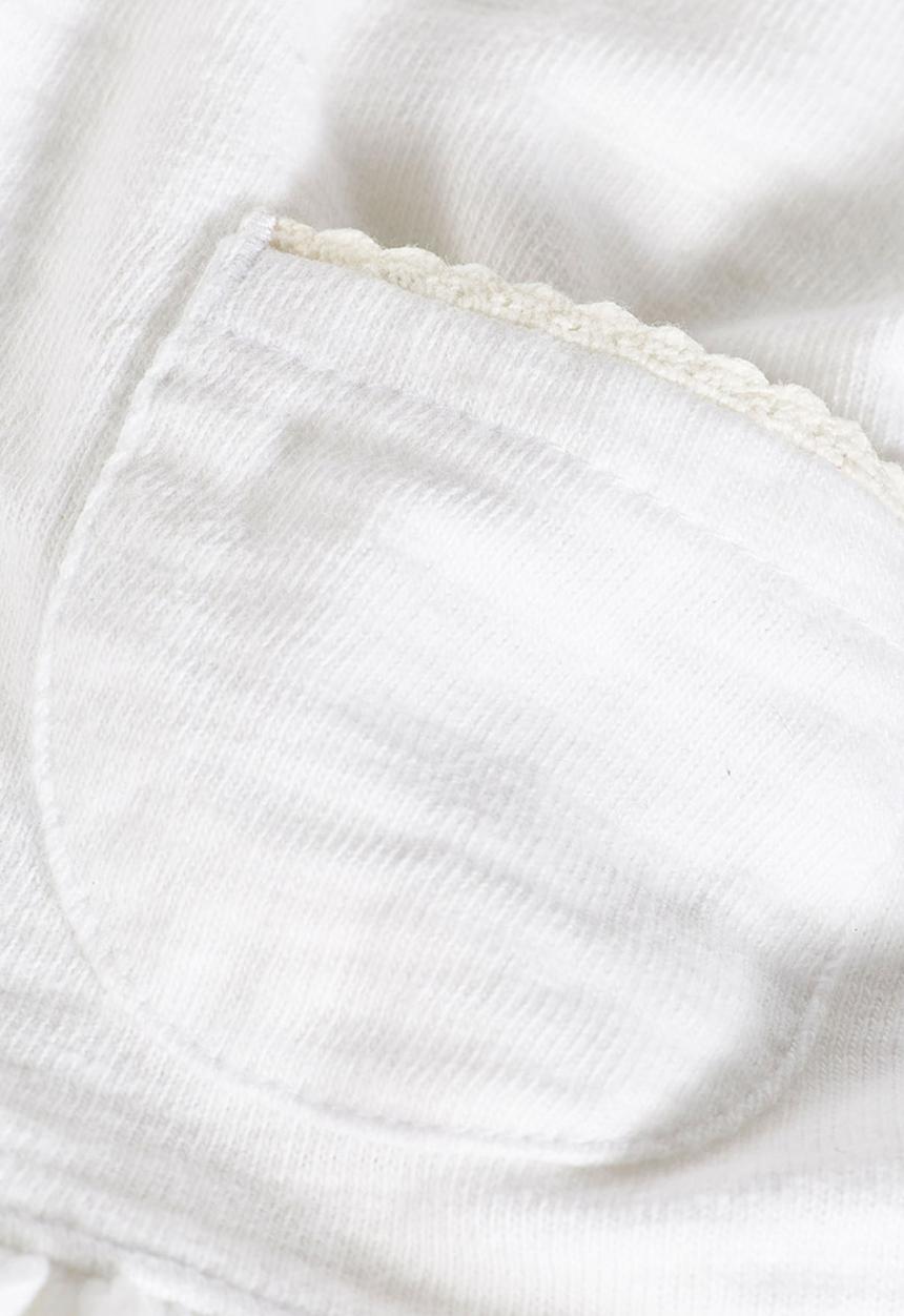 Next - Peplum Zip-through Sweater White
