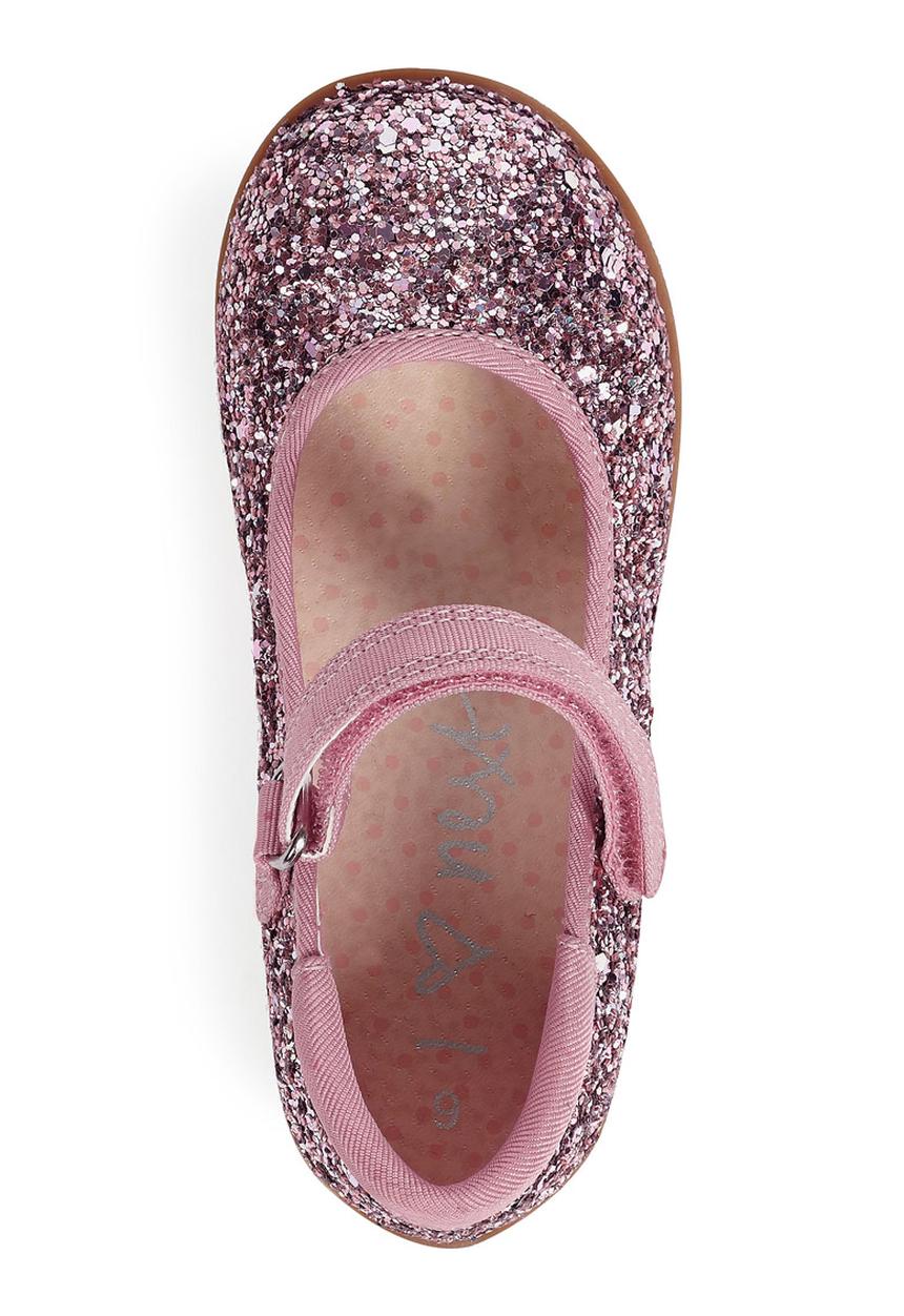 Next - Glitter Pumps Mid Pink Mid Pink