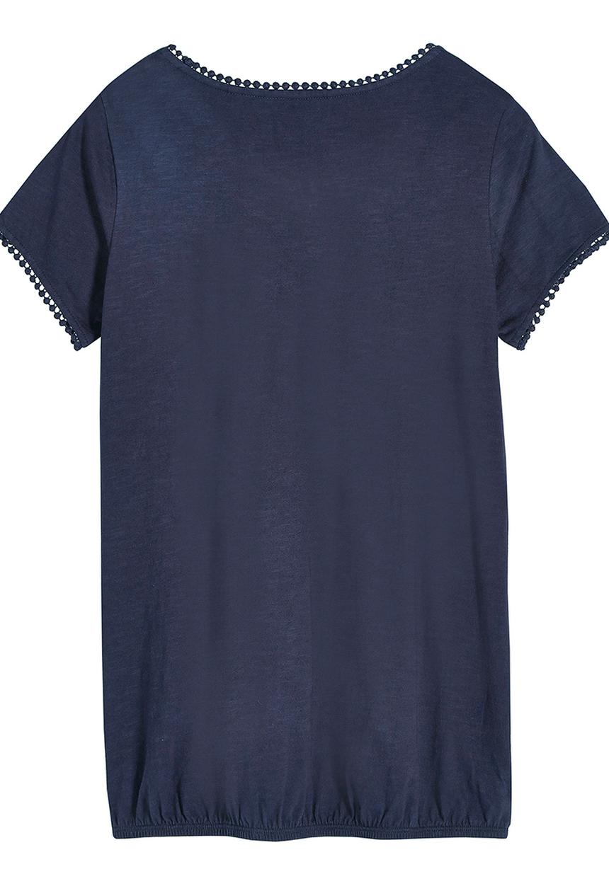 Next - Bubble-hem T-shirt Navy