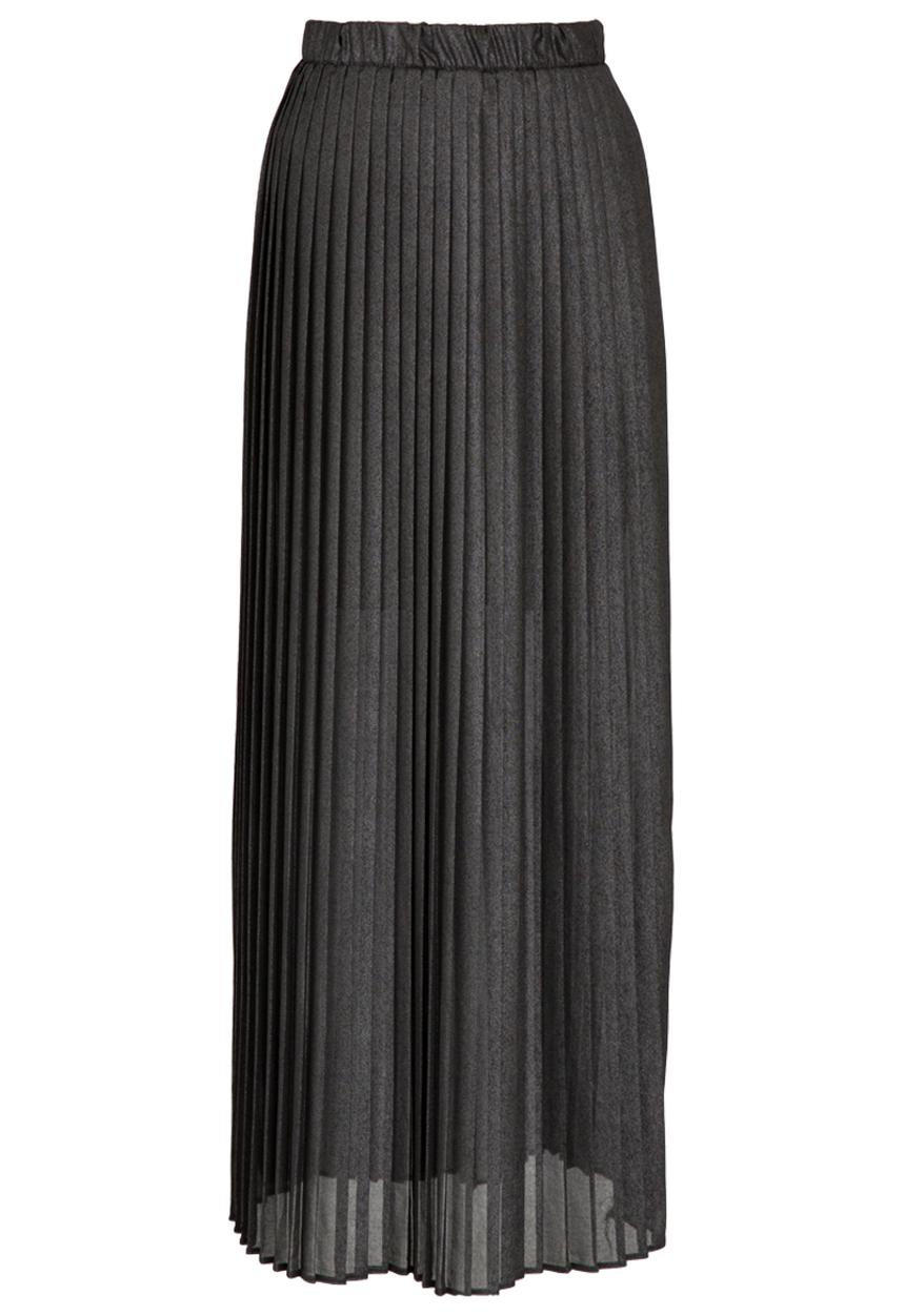 STYLE REPUBLIC - Pleated Maxi Skirt Black