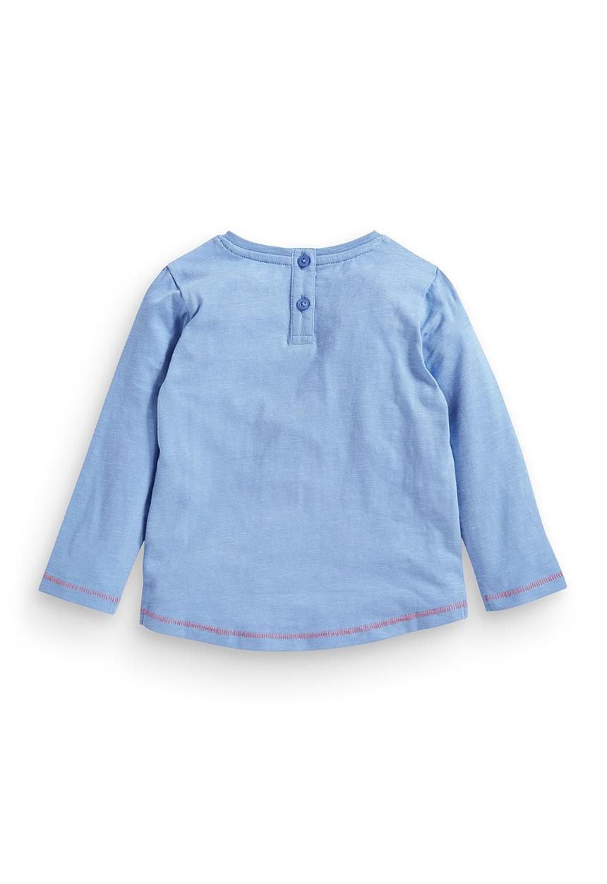 Next - Bouclé bunny t-shirt Mid Blue