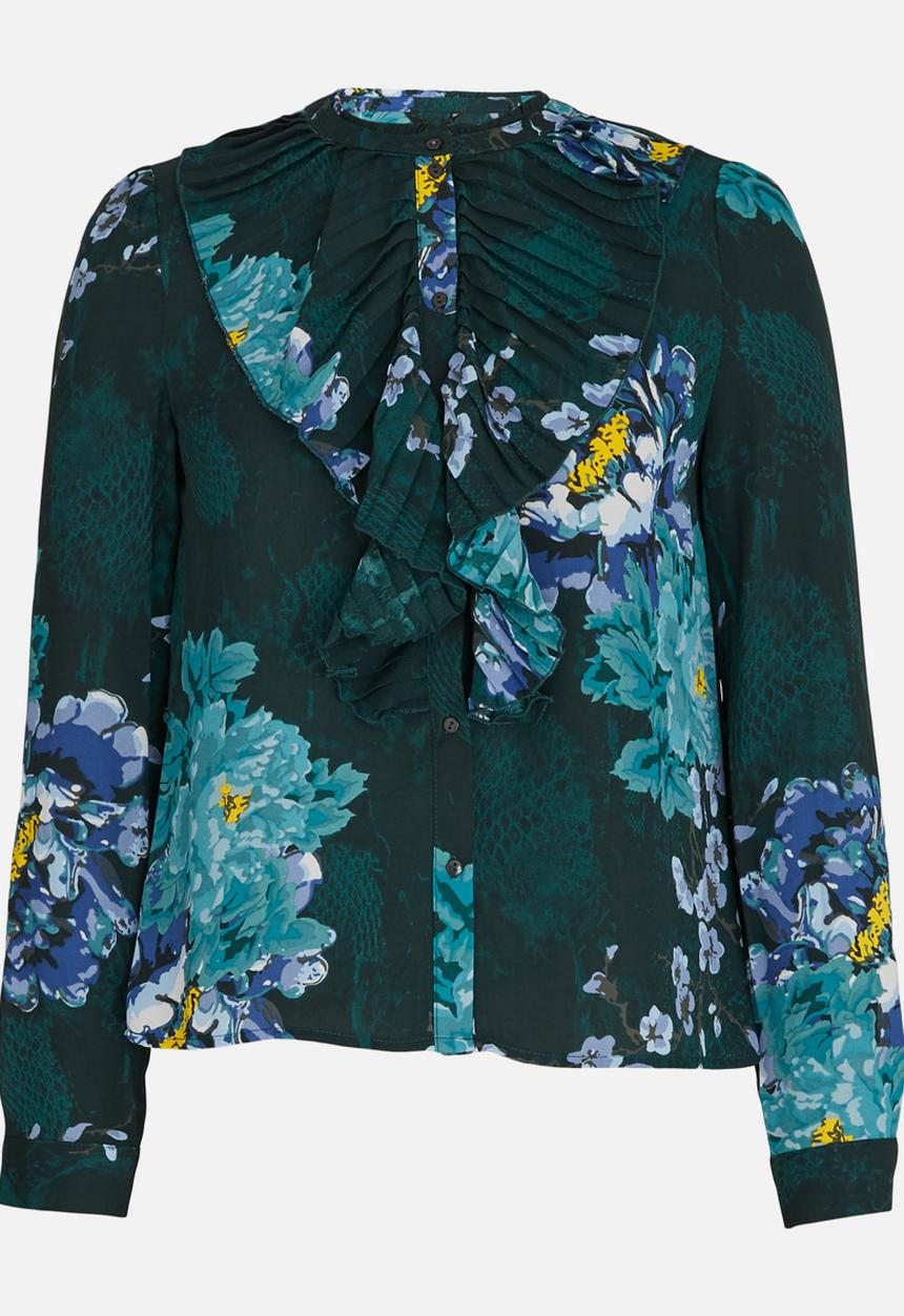 ONLY - Milan Pleat Detail Blouse - Green