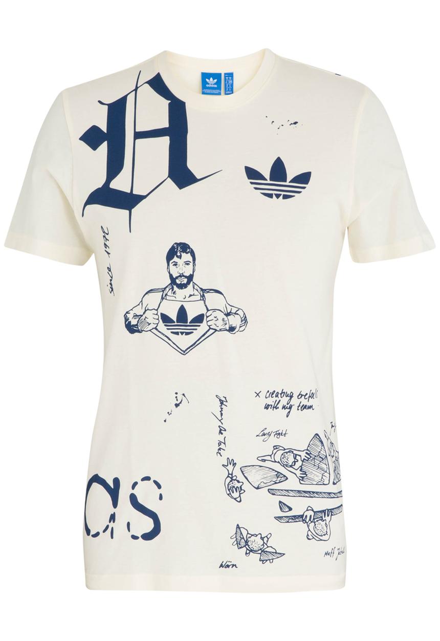 adidas Originals - Off Placement Sketchbook Tee Off White