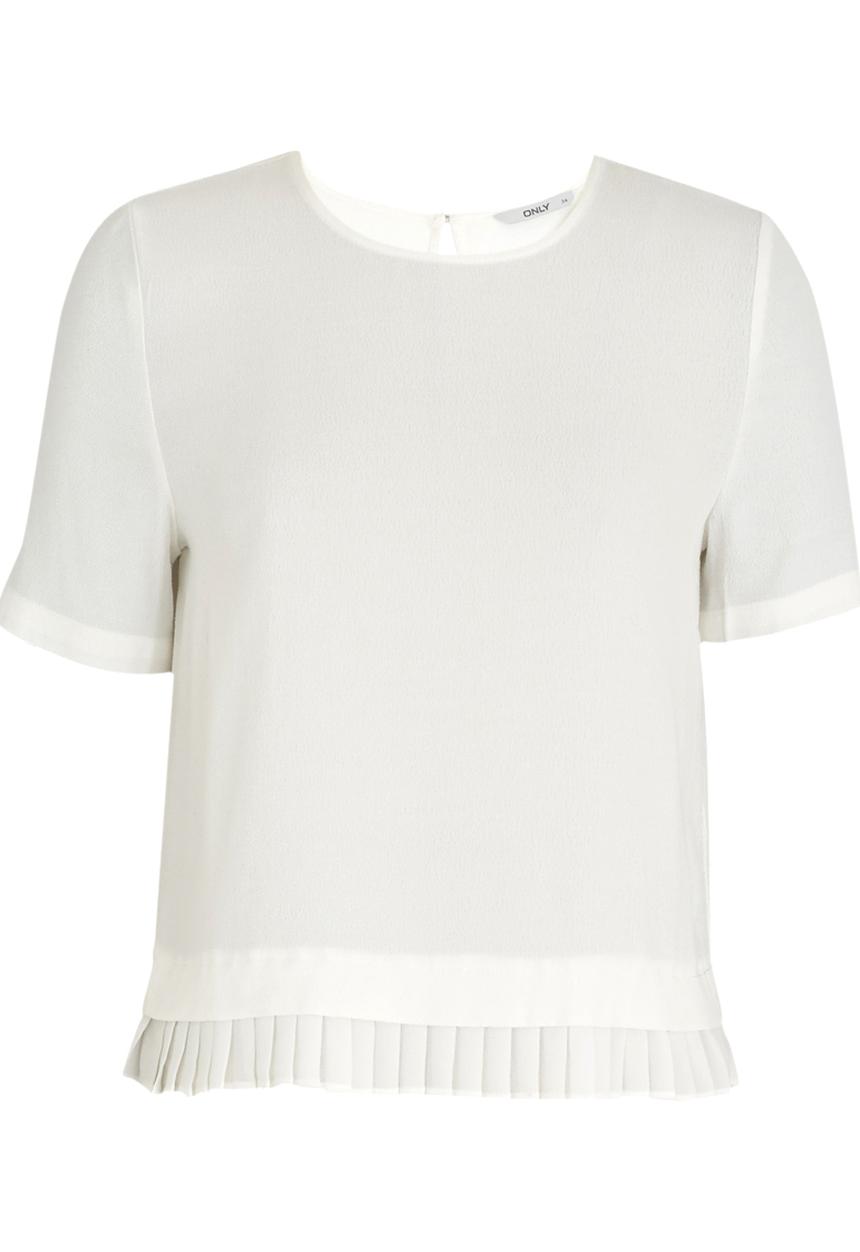ONLY - Lea Pleat Detail Top White