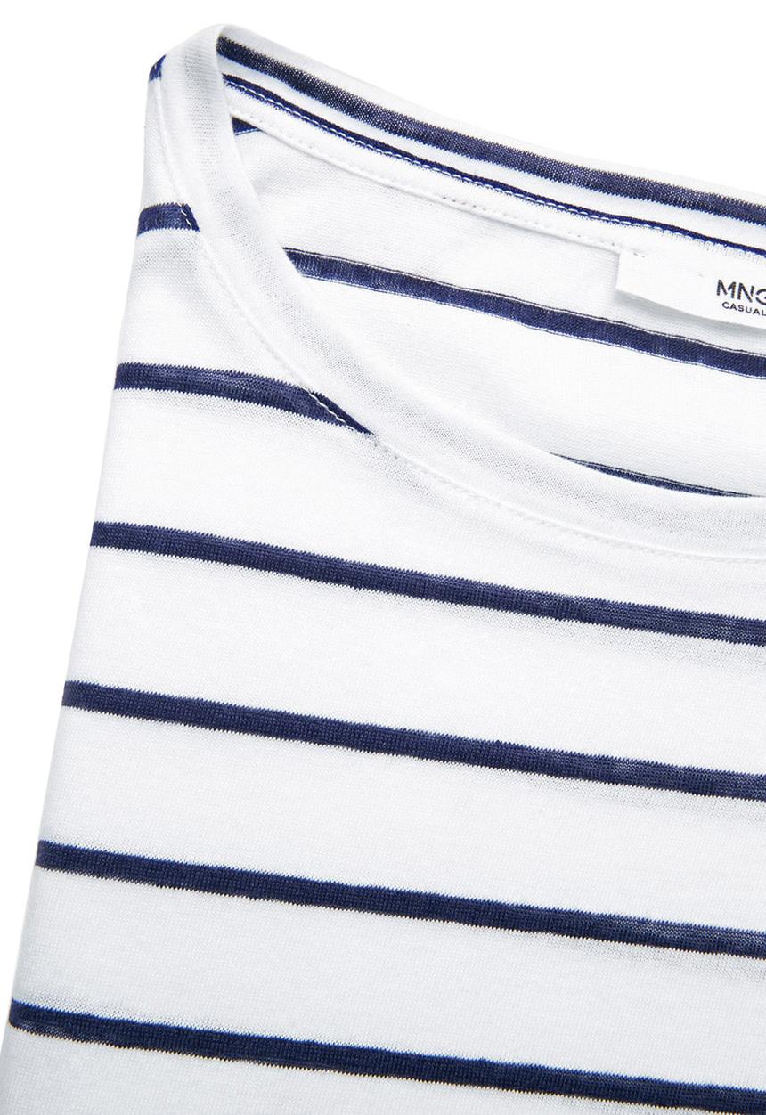 MANGO - 3/4 Sleeve T-shirt Milk