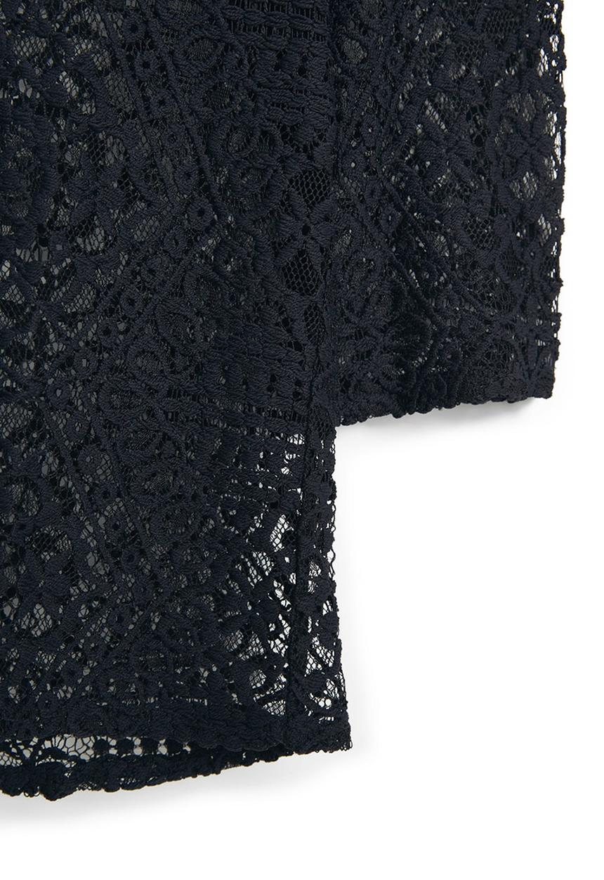 MANGO - Lace Blouse Black
