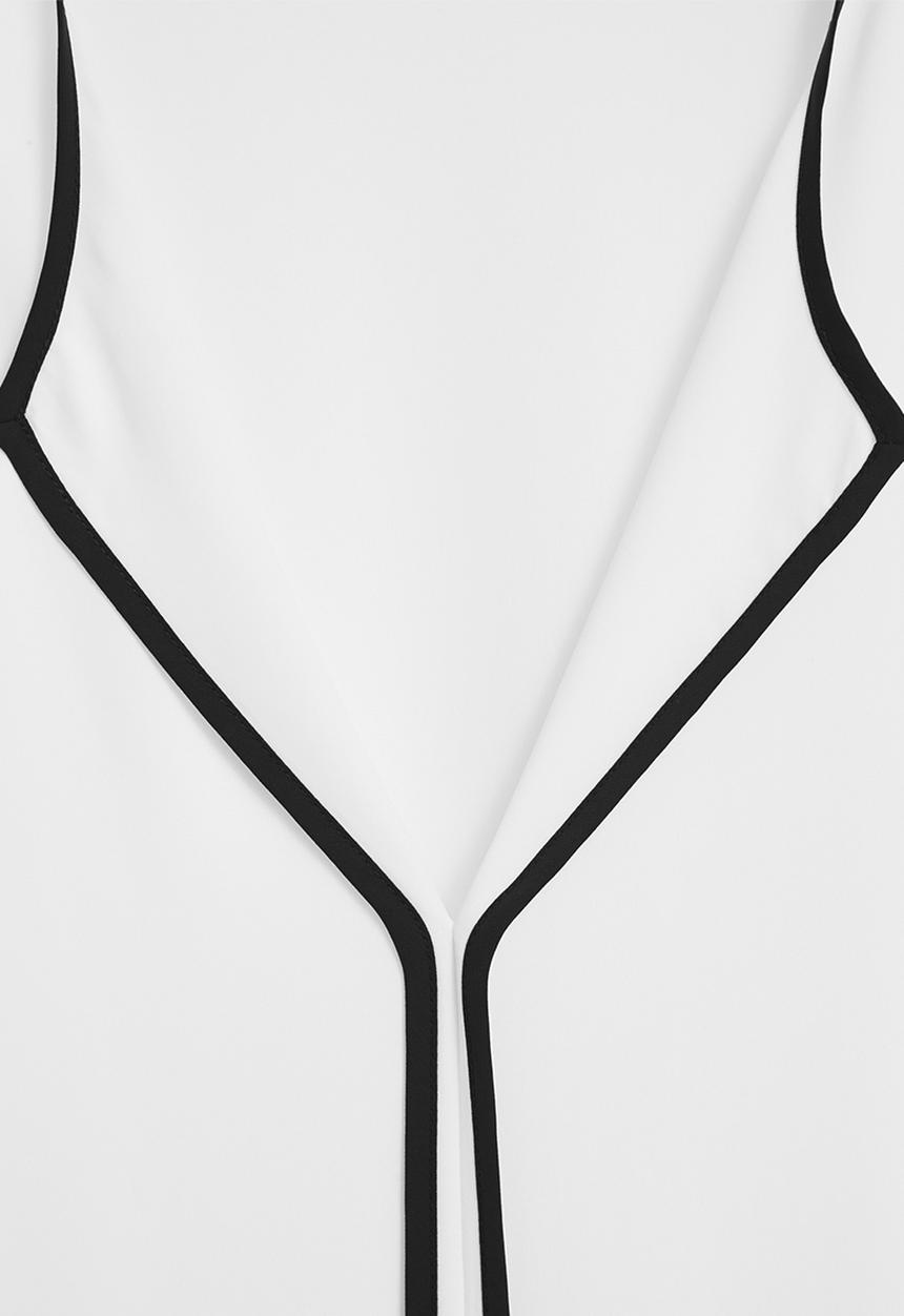 MANGO - Monocrome Shirt Black and White