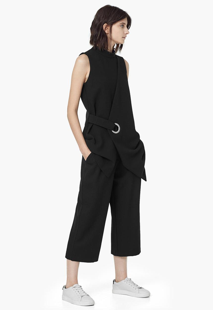 MANGO - Buckle Detail Top Black