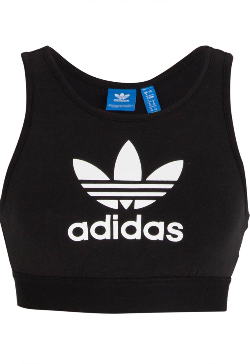 adidas Originals - Trefoil Crop Top Black