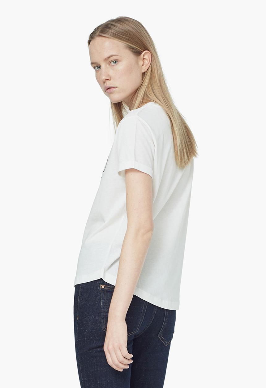 MANGO - Printed T-shirt White