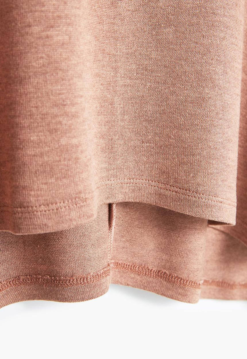 MANGO - Flecked Top Tan