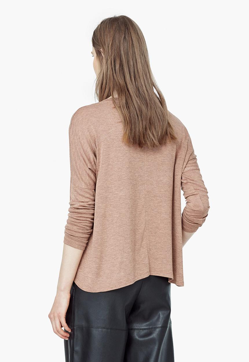 MANGO - Flecked Top Tan