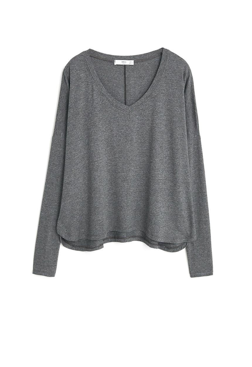 MANGO - Flecked Top Grey
