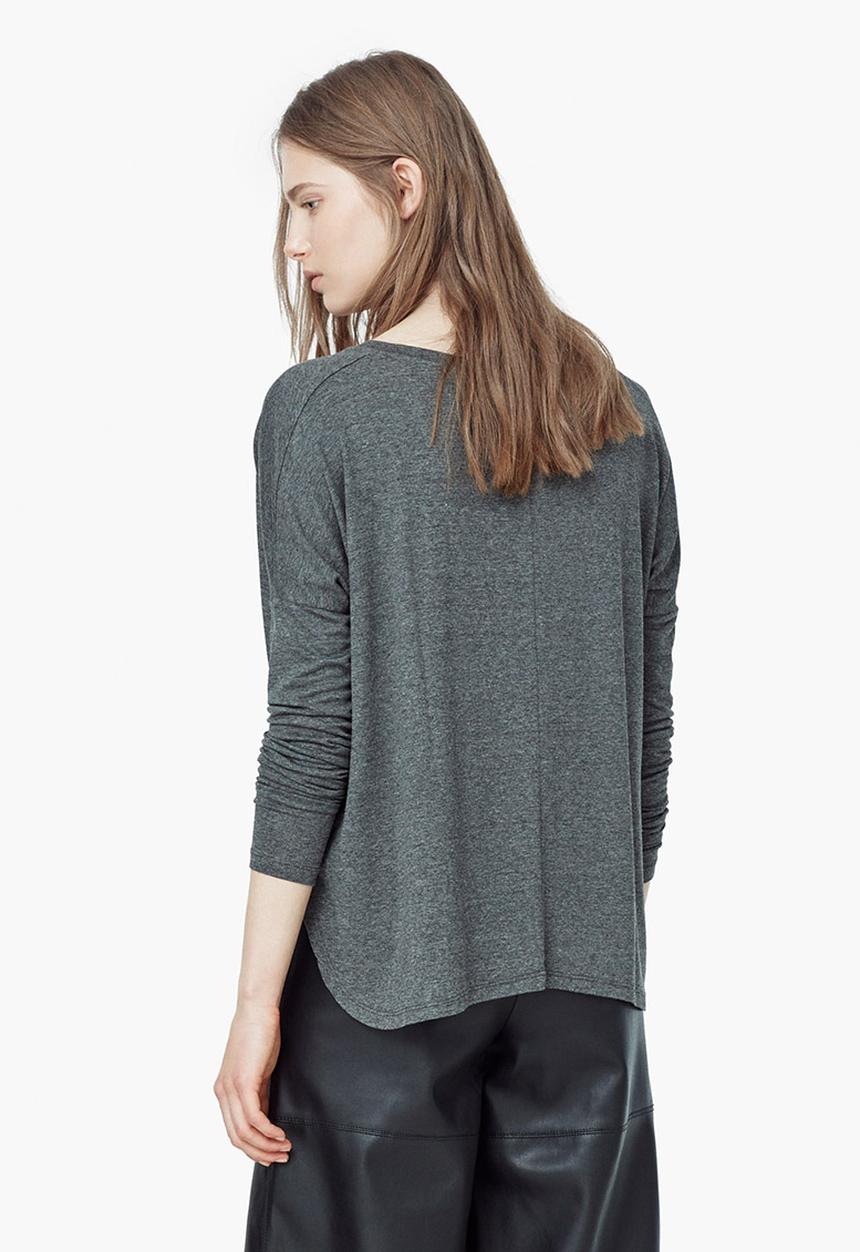 MANGO - Flecked Top Grey