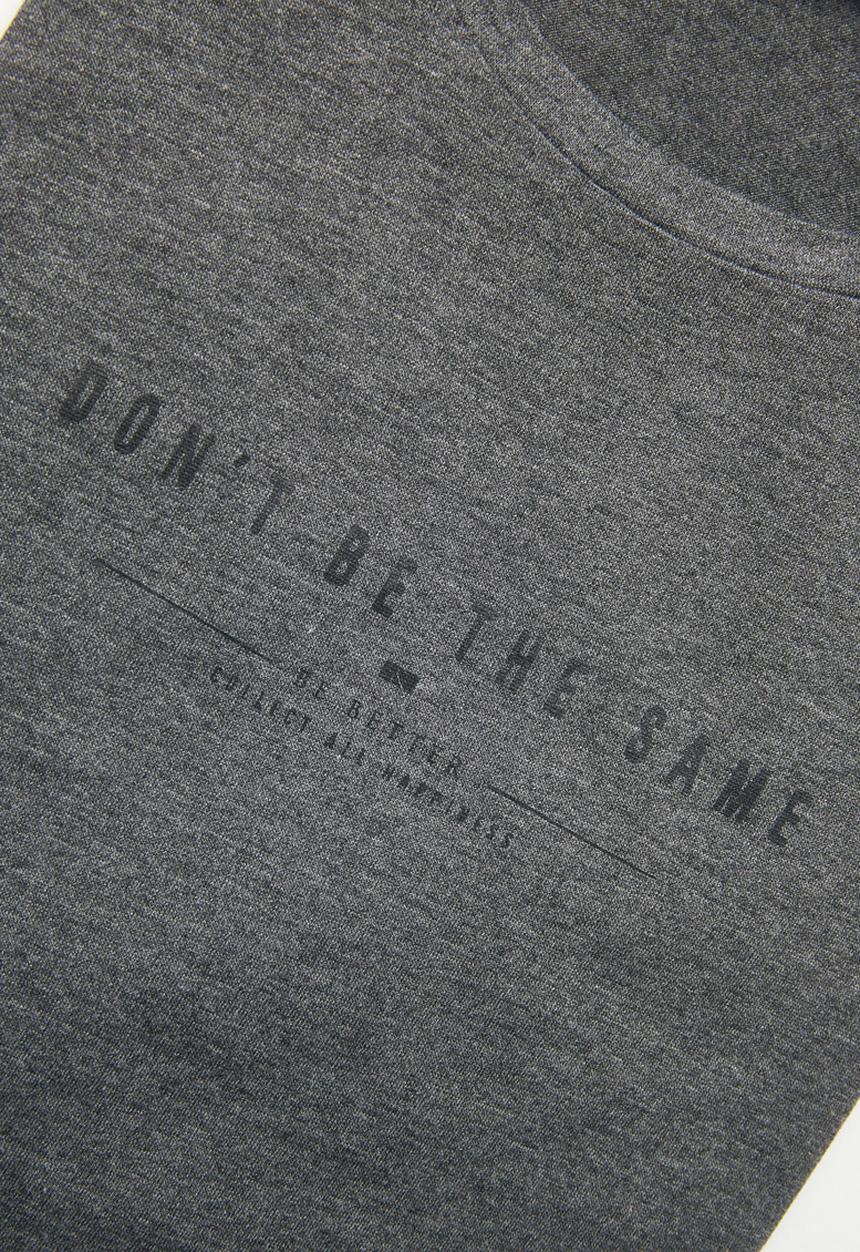 MANGO - Side Slit Top Grey