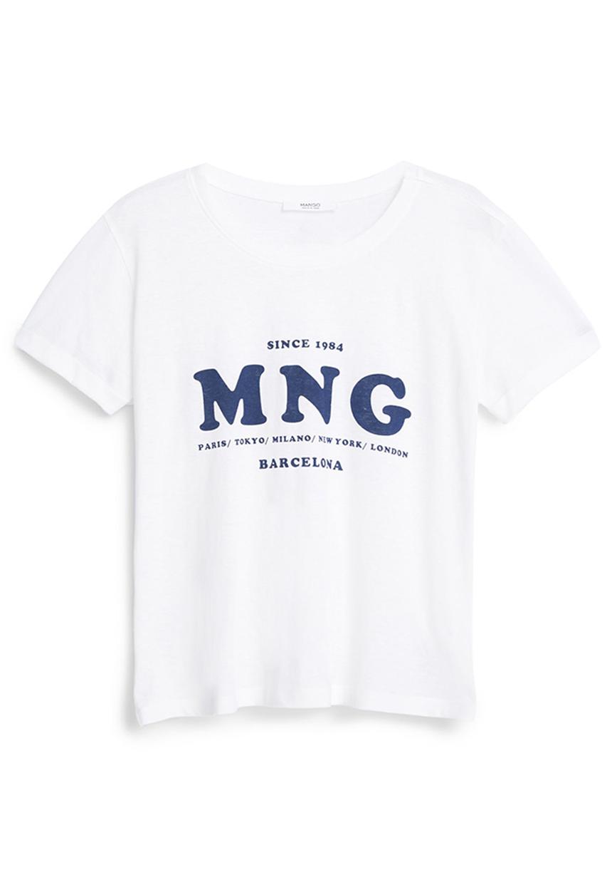 MANGO - Logo T-shirt White