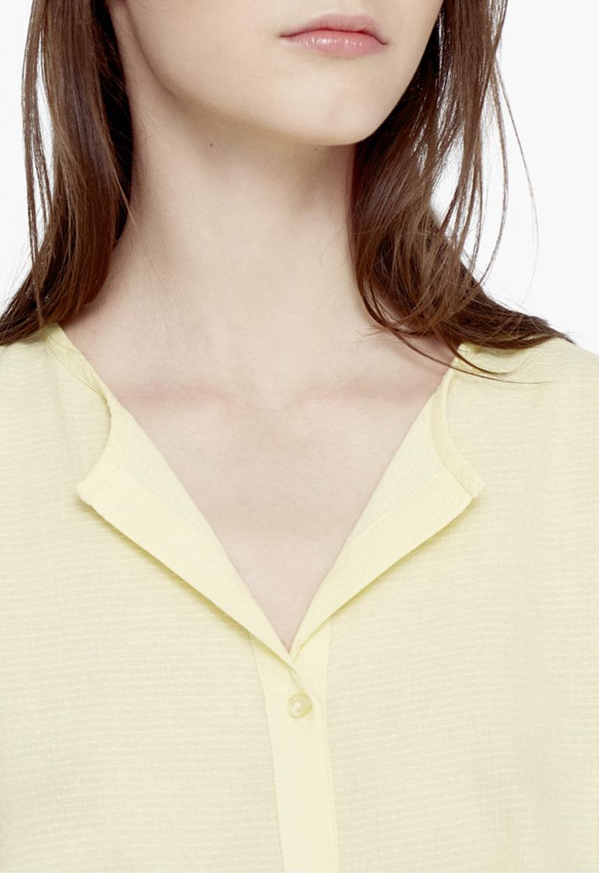 MANGO - Soft Shirt Yellow