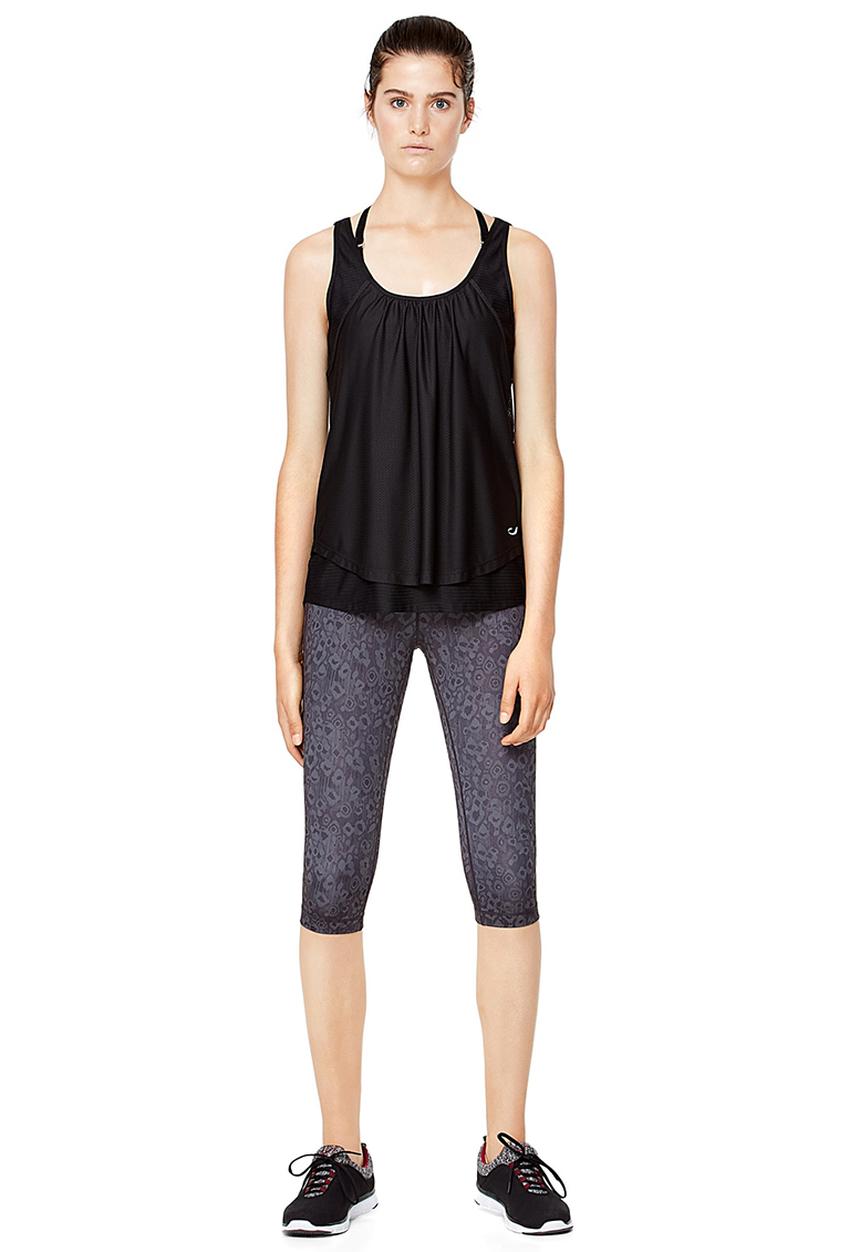 MANGO - Comfort Sport T-shirt Black