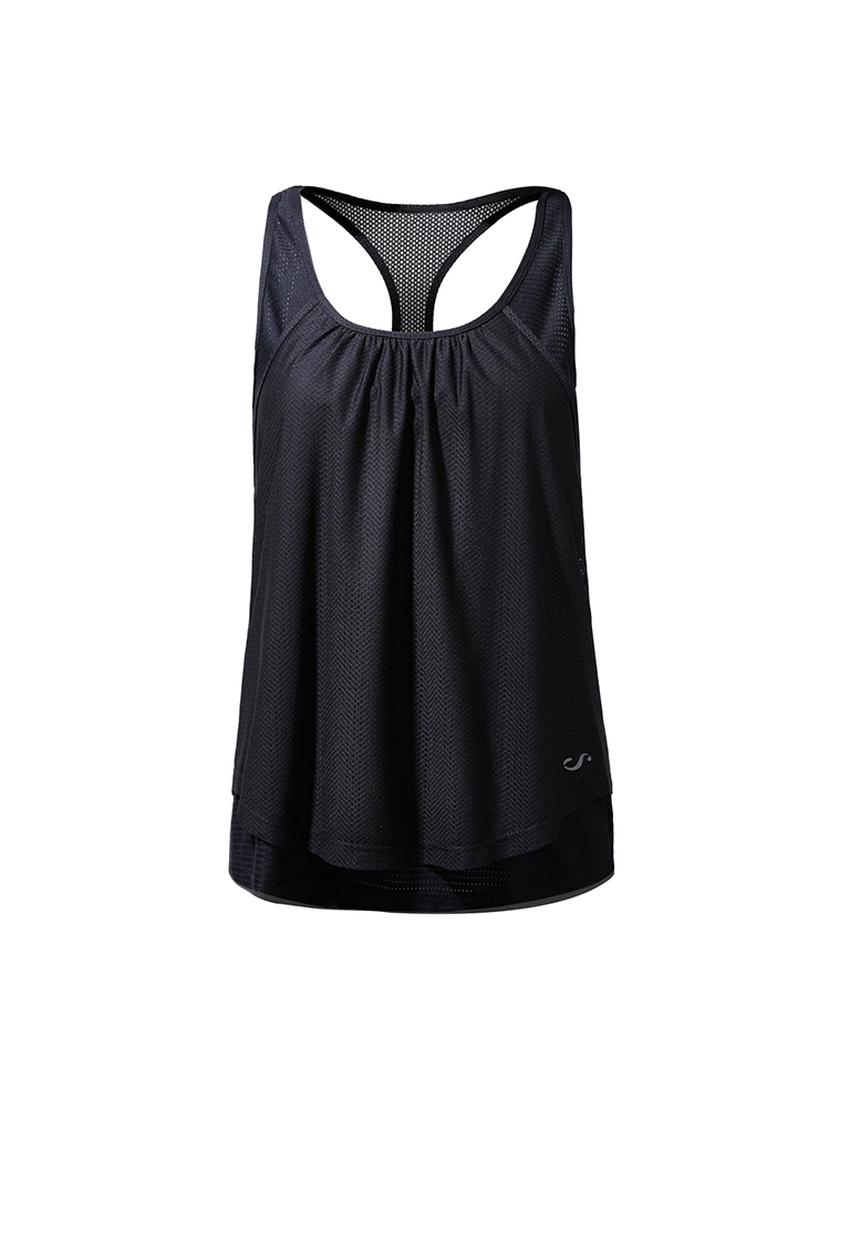 MANGO - Comfort Sport T-shirt Black