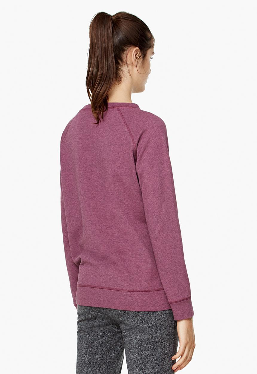 MANGO - Yoga Relaxed Sweat Top Mid Purple