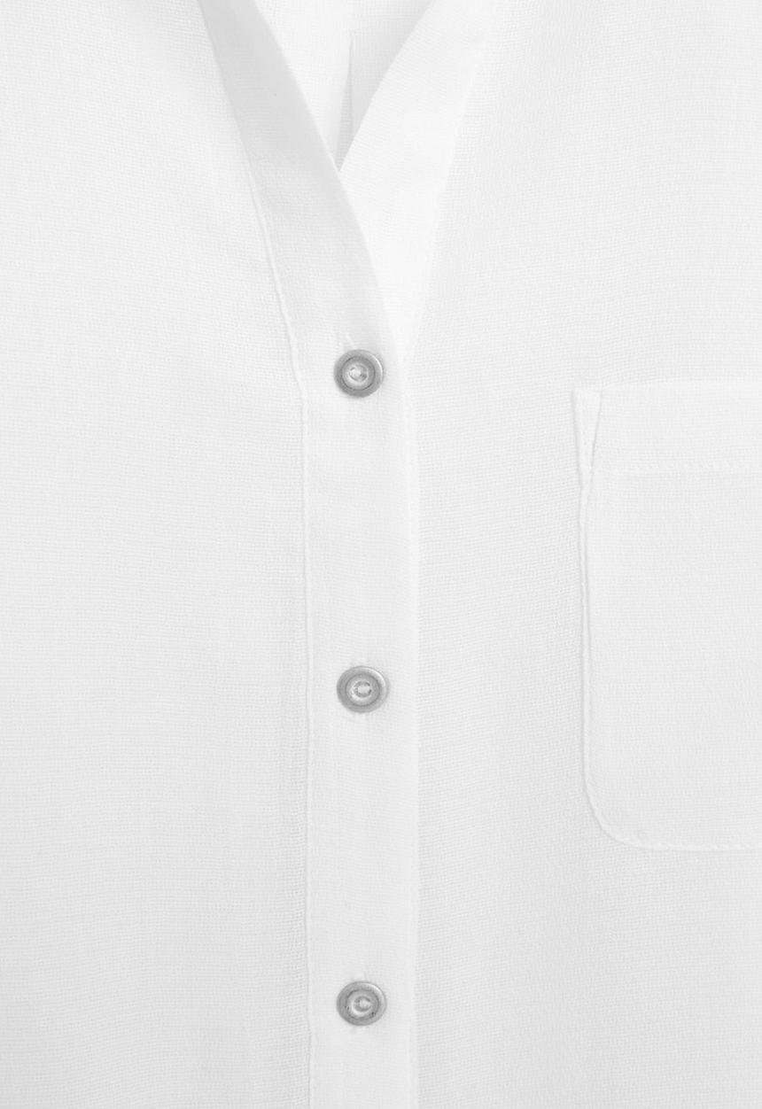 MANGO - Longer Length Shirt White